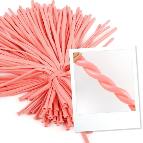 Image of 260 Balloons - Pink Long Balloons for Balloon Arch & Party Decor, 100 Pcs