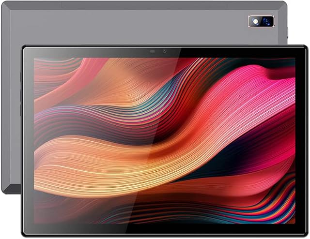 YOUXD Android 10.0 OS Tablet 10 inch 4G LTE 5G WiFi Unlocked Tablet with SIM 4GB RAM 64GB ROM Octa core processor Camera support Netflix Youtube Phone call Metallic Grey