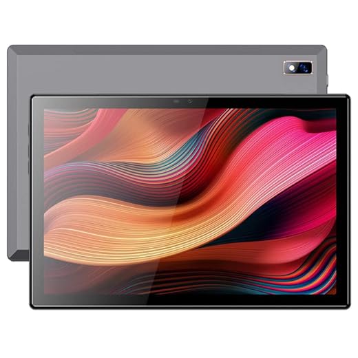 Android 11 Tablet 10.1 Pulgadas 6GB RAM/128GB ROM, 4G LTE/5G WiFi, CPU T618 Pie Octa-Core 2.0GHz, FHD 1920x1200, Dual SIM/SD(TF 512GB), Bluetooth 5.0/Cámara 5+8MP/Type-C/GPS/8000mAh Gris