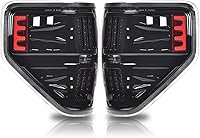 Vista 16 de PIT66 Lámparas traseras, compatibles con Ford F150 2009 2010 2011 2012 2013 2014, conjunto de lámparas de freno traseras izquierdas y derechas