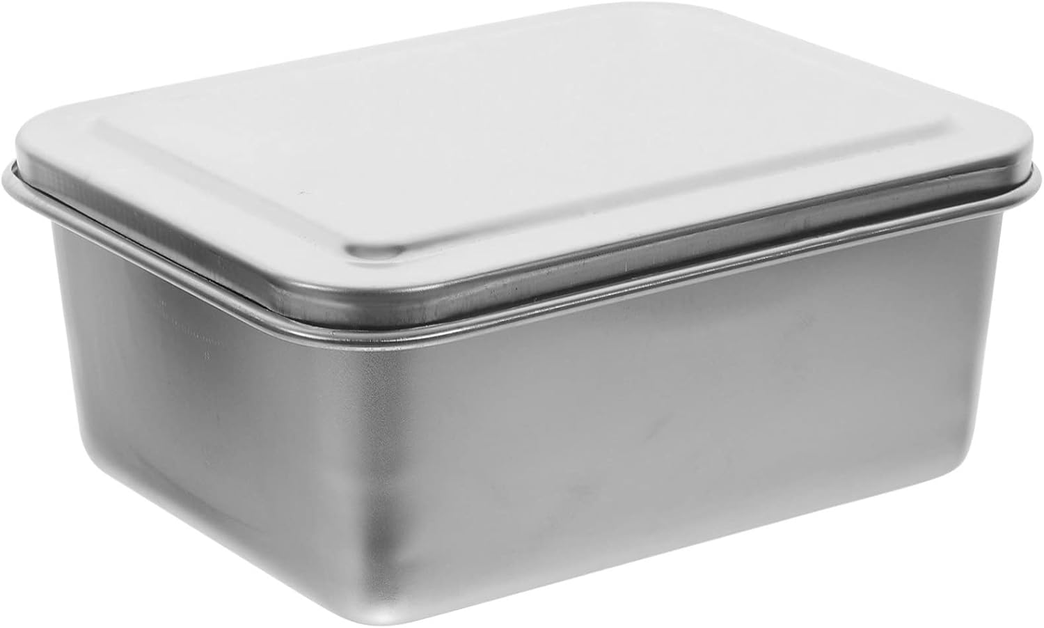 Hemoton Aluminum Pans Square Cake Pan 1 Set Tiramisu Cake Pan Stainless Steel Baking