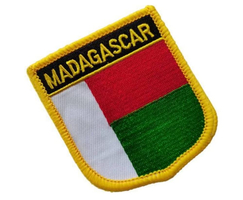 Écusson Brodé Drapeau De Madagascar - à Coudre Ou à Repasser, Motif Afrique, Décoration Textile