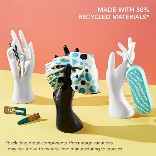 GOODY Planet Ouchless Recycled Satin Scarf 1ct Black and White3