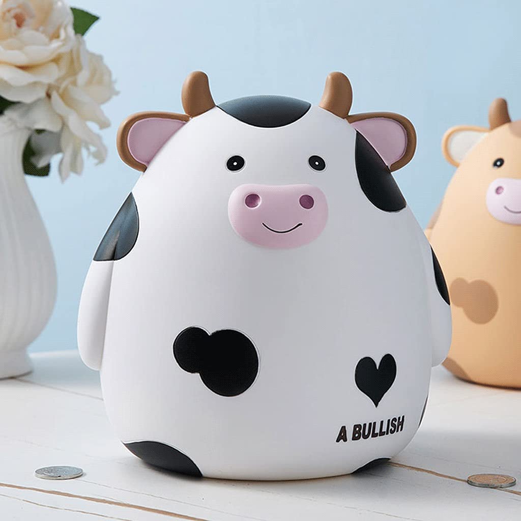Amazon.co.jp: 貯金箱 貯金箱 ギフト 牛 コイン マネーバンク 大容量 貯金箱 かわいいビニール製 落ちるのを恐れない コインバンクボックス  男の子 女の子 キッズ 貯金箱 (Color : Small a) : ホビー