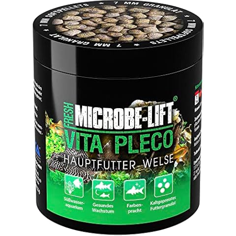 MICROBE-LIFT® - Vita Pleco | Welsfutter | Soft Granulat für Welse in jedem Süßwasser Aquarium | Kaltgepresstes Futter, fördert Farbenpracht und das Wachstum von jedem Süßwasser Wels Cover