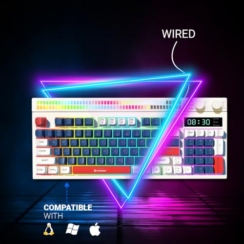 Image of Consistent Moonlite Gaming Wired Keyboard, 104 Keys, RGB Light Control Knob, 26 Anti-Ghosting Keys