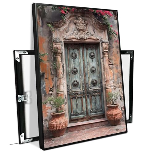 Set of 3-2 Mexican Wall Art Colorful Mexican Doors Painting