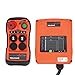Q200 Industrial Wireless Crane Remote Control kit 2 Button 12v 24v Electric Lift Hoist Transmitter Receiver with Emergency Stop (AC/DC 12-24V 1T1R)