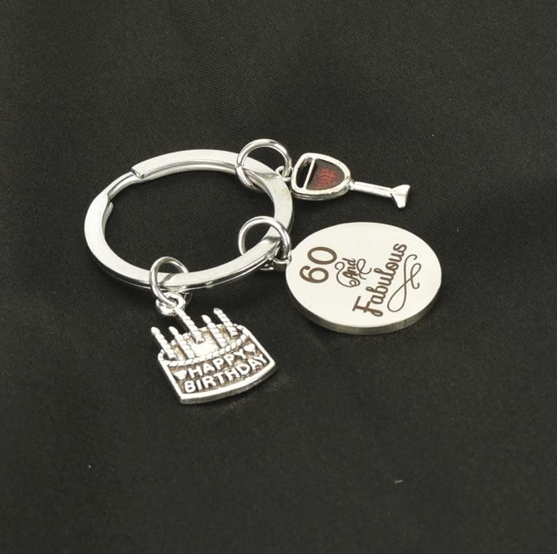 Miniatura 3 de Llavero de regalo de feliz cumpleaños para mujeres de 21 a 60 años de edad, regalo de cumpleaños para hermana madre, regalos de cumpleaños número 21