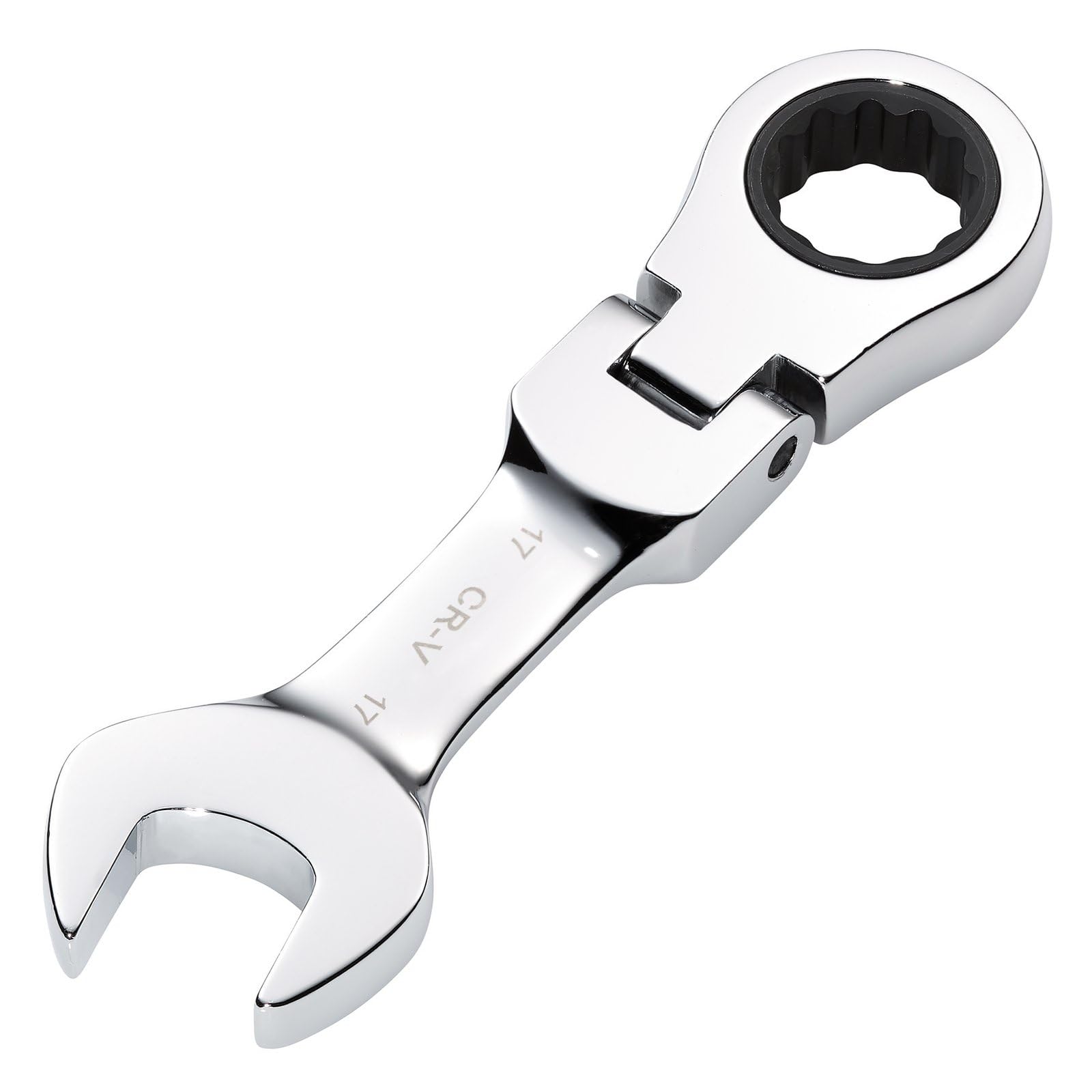 Draper Hi-Torq Stubby Flexible Head Ratchet Combination Spanner 17mm
