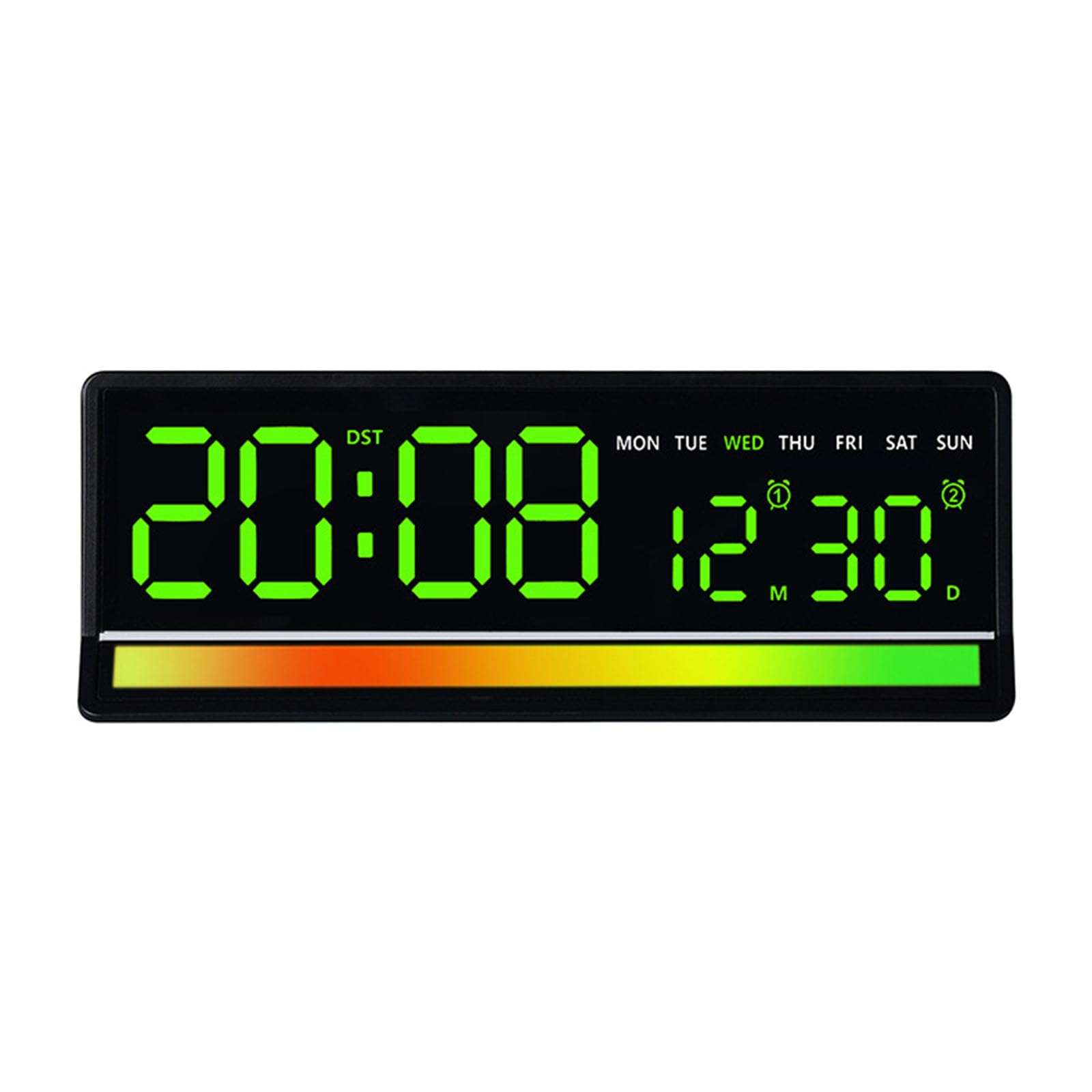 Limtula Interactive Sound Visual Digital Clock with Rainbows Effects Intelligent Music Activated LED Upgrades for Living Room Sound Active LED