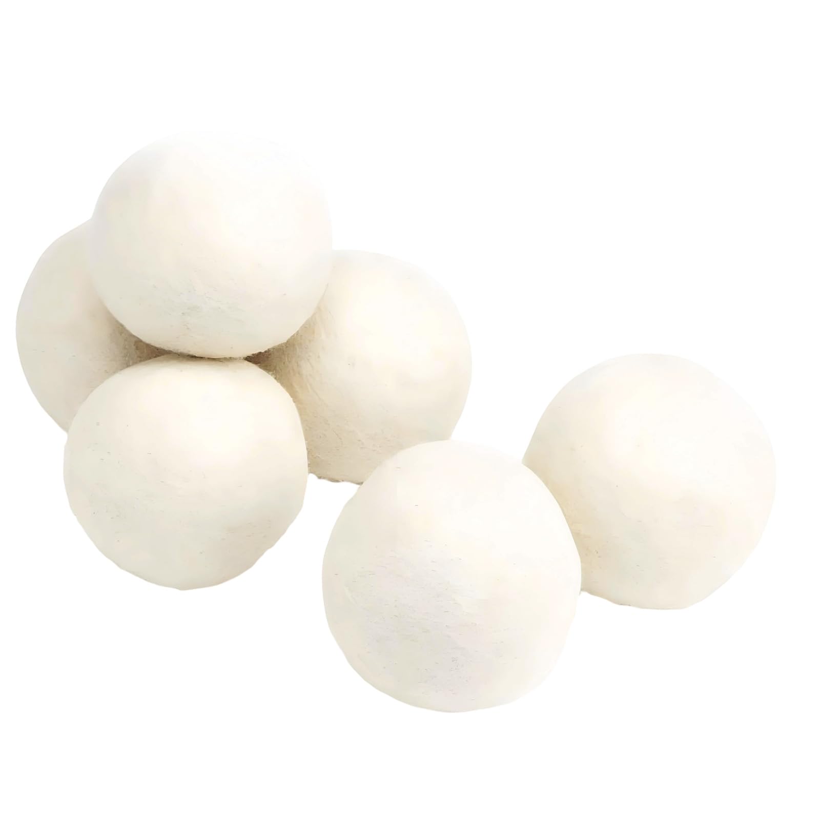 hogtnd Of 6 Wool Laundry Balls 6cm 7cm 8cm for Faster Drying and Softer Fabrics Dryer Ball