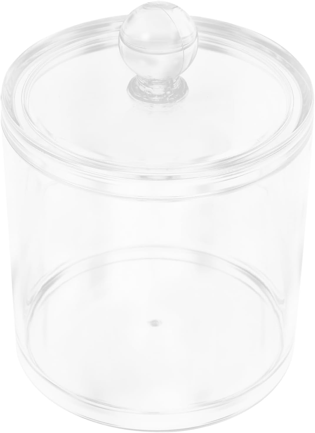 Unomor 4pcs Cotton Swab Holder Organizer Bathroom Organization Jars for Cotton Pads Toothpicks Hair Accessories