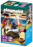 Material: Kunststoff Playmobil 5141 - Kanonen-Offizier der Rotröcke