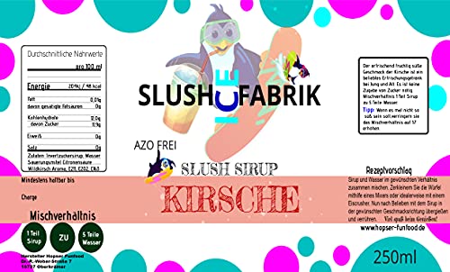 Sirup Partyset 6 x 250ml + 40 Löffelstrohhalme aus Papier für Slush, Getränke | Slushy Eis selber machen | Slushmaschine Konzentrat 1:5, Keine Zugabe von Zucker notwendig – Bild 5