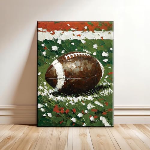 Poster foot sur toile encadrée sans reflets pour mur