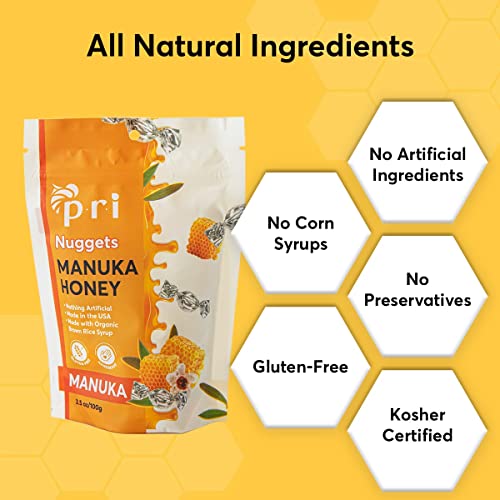 Pri Manuka Honey Nuggets, Sweet And All Natural Hard Candy Treat, 3.5Oz #TOP2