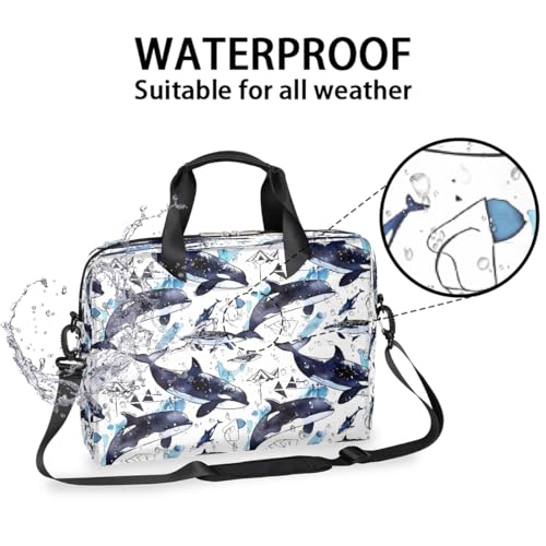 Bolsa para laptop con diseño oceanico delfin 13-16 in miniatura 3