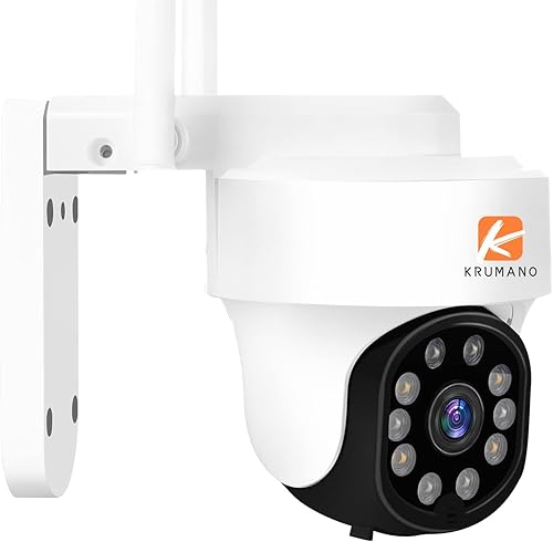 Cámaras de seguridad para el hogar al aire libre, 5MP Super HD Dual Band 5Ghz WiFi Cámara con zoom de inclinación panorámica, cámara inteligente