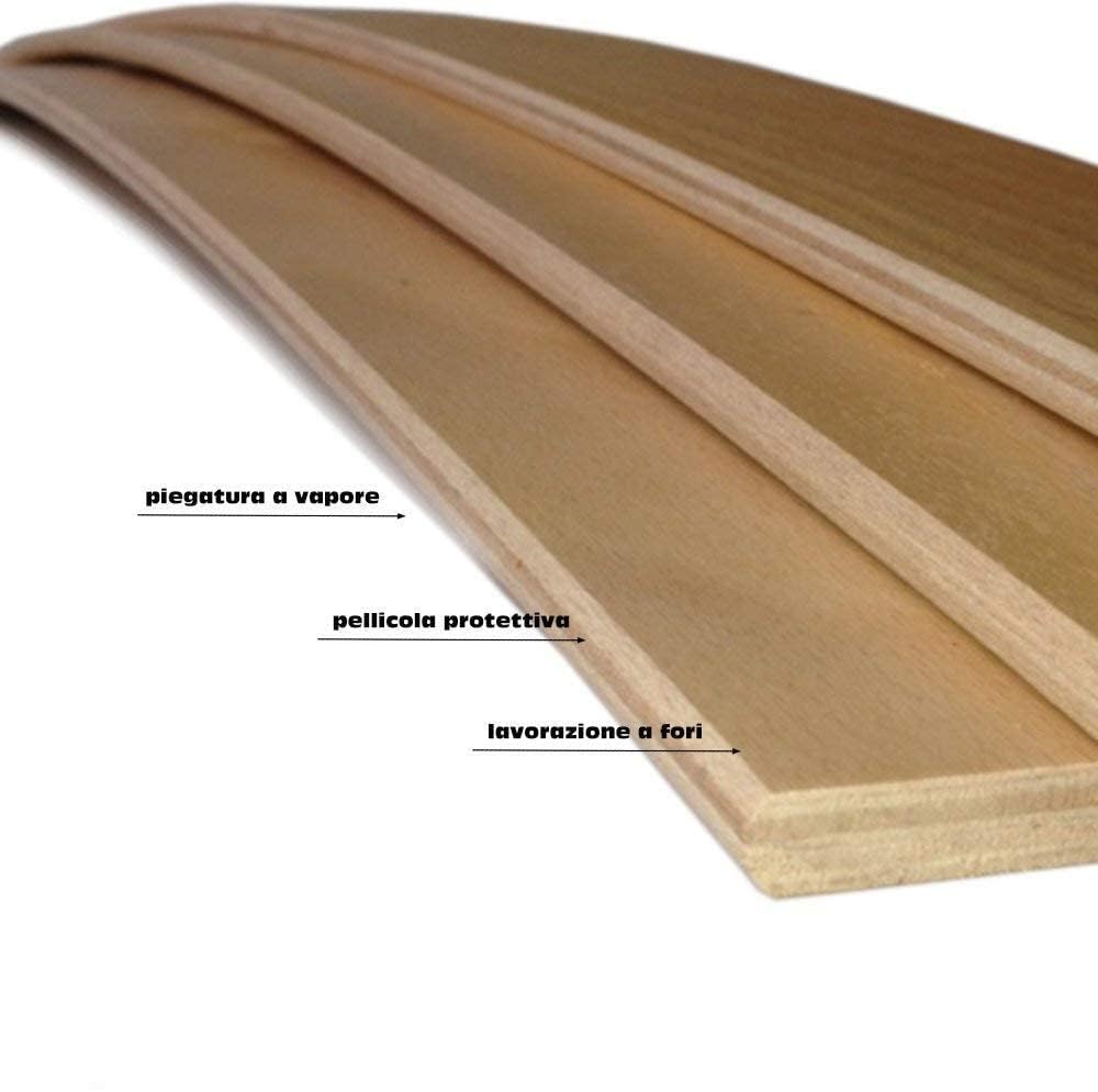 Generico Rete Letto Matrimoniale 160x190 cm – Ortopedica e Resistente – Doghe in Legno Multistrato, Telaio in Ferro Robusto – Made in Italy, Qualità 100% Italiana
