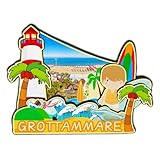 grottammare spiaggia SOUVENIR-Questo è un ottimo souvenir di viaggio per commemorare il tuo viaggio a Grottammare Marche in Italia, ed è anche un oggetto da collezione unico;