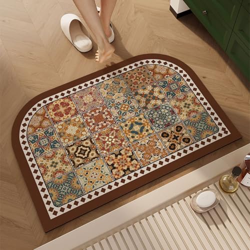 Tapis de bain en terre de diatomée antidérapant et absorbant 40x60cm - 2