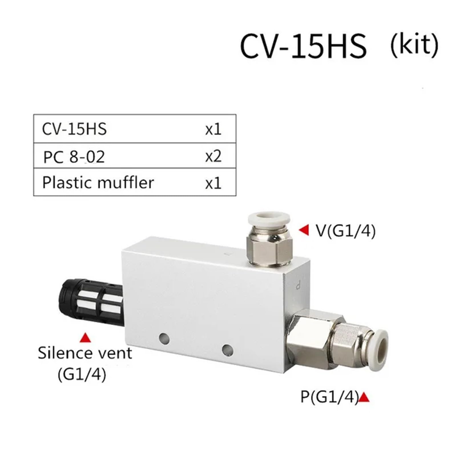 vakuumerzeuger Vakuum generator ACV CV-10HS 20HS 25HS vakuum generator saugnapf unterdruck control vakuum ventil(CV-15HS a 8mm)