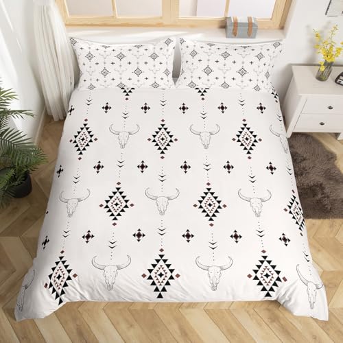 Linge de lit en lin aztèque de qualité supérieure style bohème ouest américain
