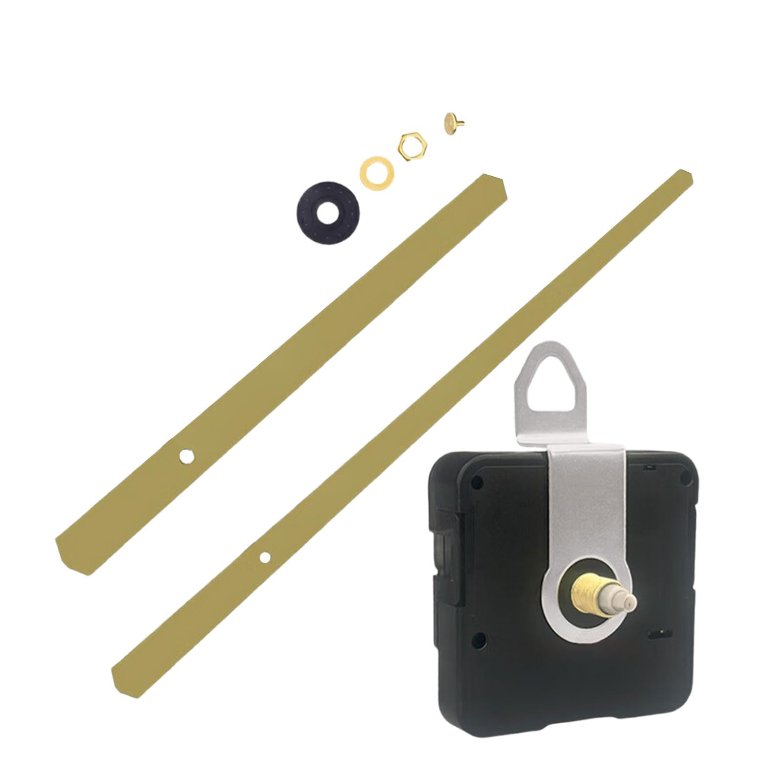 Woedpez Quiet Clock Motor Kits with Metal Hands for Wall Repair and Mechanism Replacement Quartzs Movements