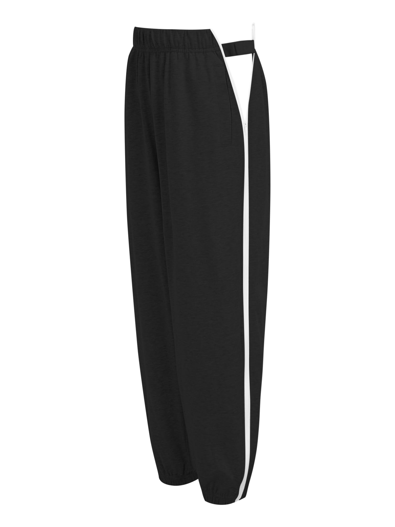 inhzoy Pantaloni Sportivi da Allenamento Basket Calcio Bambini e Ragazzi Pantalone Post Operatori con Cerniera Laterale Fitness Pantaloni della Tuta Sweatpants