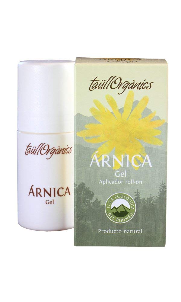 Taüll Orgànics - Gel de Árnica Eco 50ML | Roll on de Árnica Montana, 100% Ecológico, Antinflamatorio Natural, para Dolores y Molestias Musculares de Espalda, Cuello y piernas cansadas