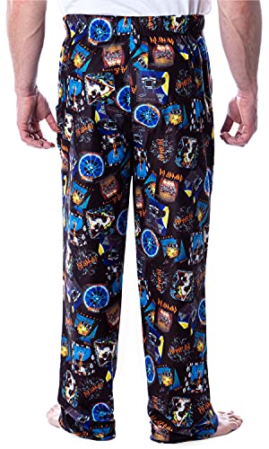 Def Leppard Men's Rock Band Album Covers Allover Print Lounge Sleep Pajama Pants3