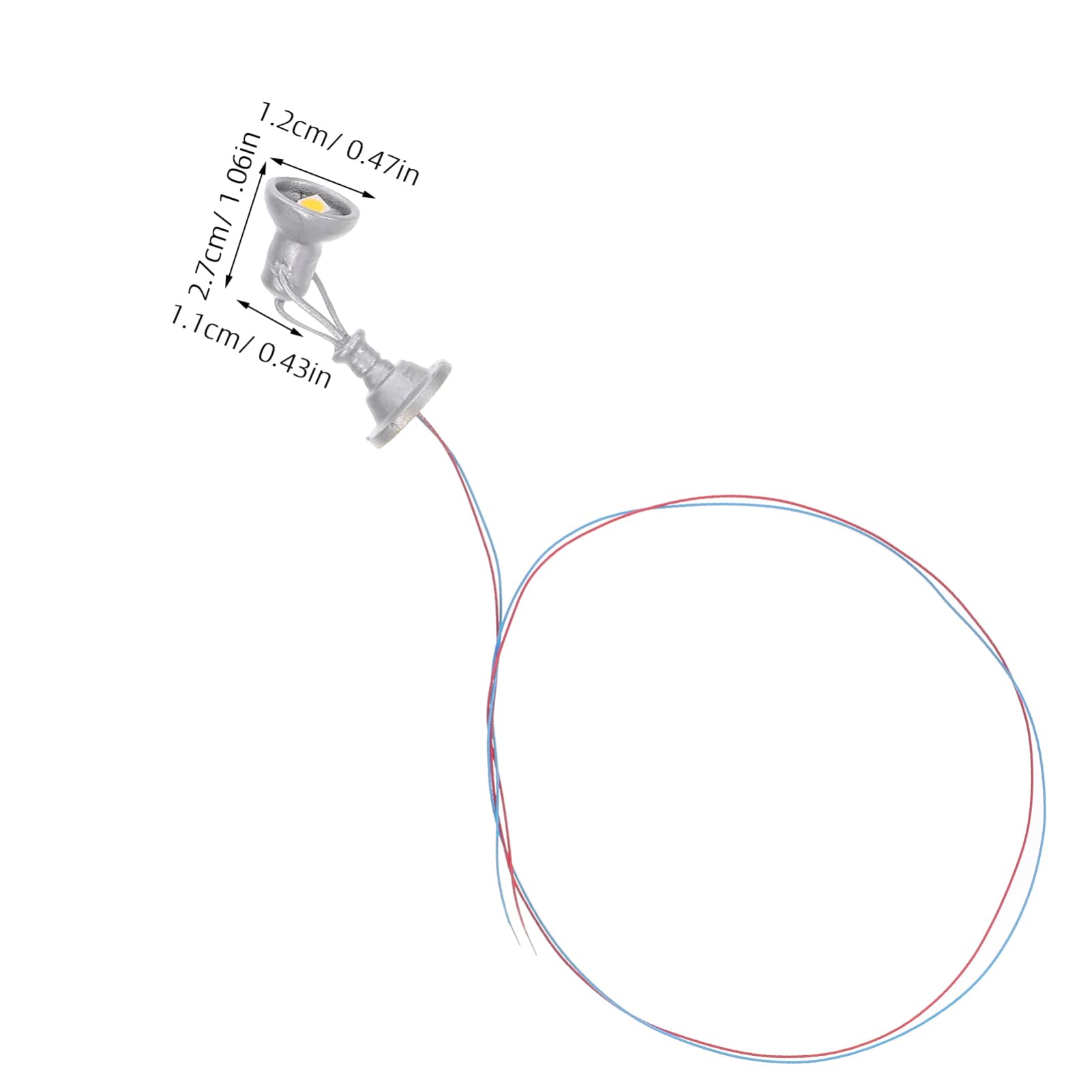 Homoyoyo Model Railway Train Signal Lamp Model Train Street Lamps Simulation Road Light