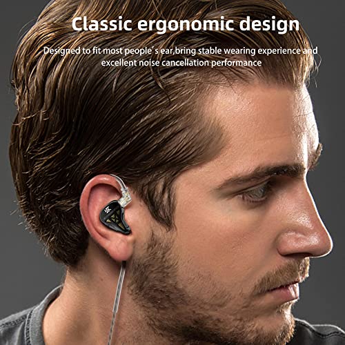Image of Yinyoo Inyoo Kz Dqs Wired Earbuds, Metal Dynamic Hifi In Ear Monitor Headphone Semi-Open Earphone, Music Travel Sports Game Deep Bass Earphone With Detachable Cables