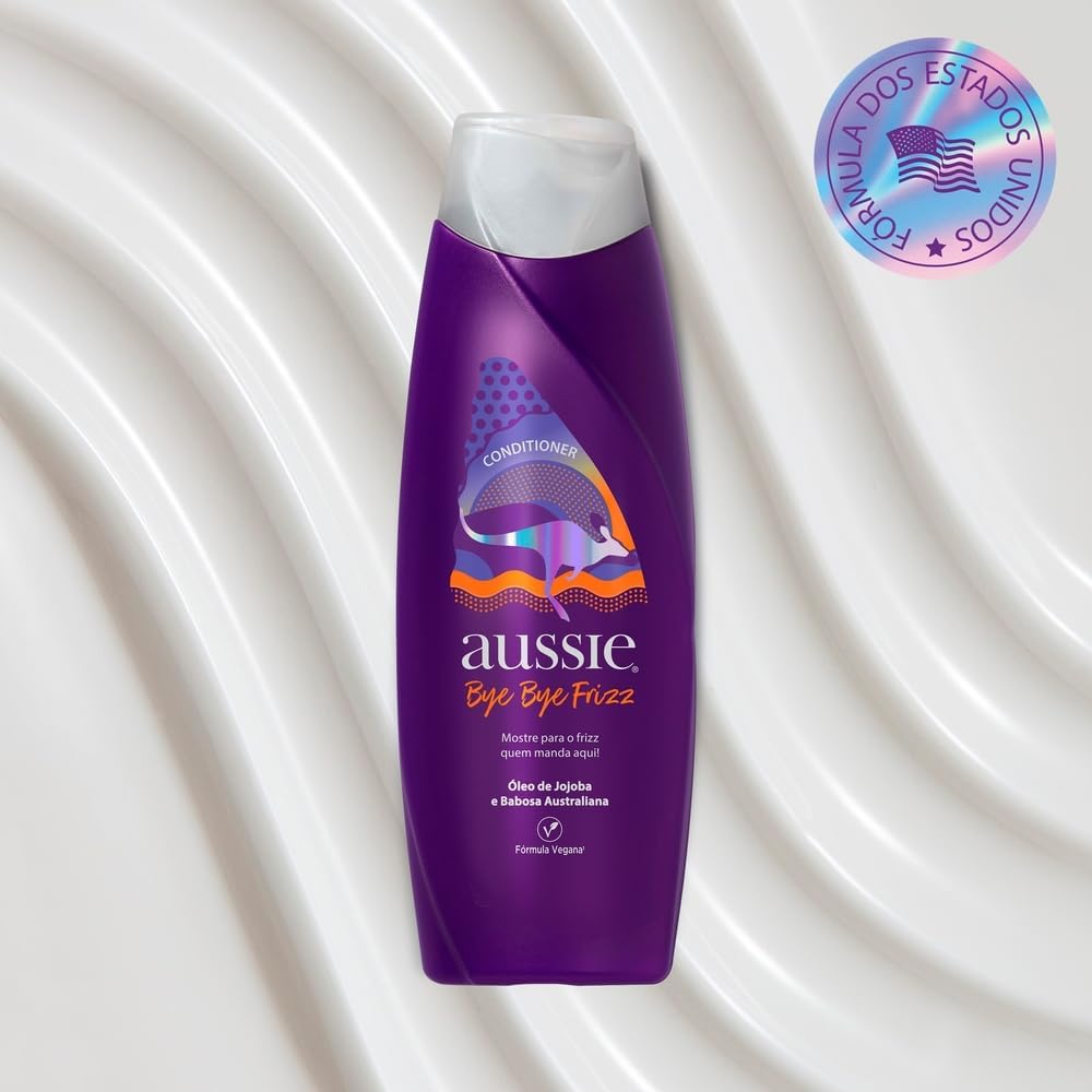 Aussie Bye Bye Frizz Óleo de Jojoba e Babosa Australiana Condicionador 360 ml Aussie Bye Bye Frizz Óleo de Jojoba e Babosa Australiana Condicionador 360 ml