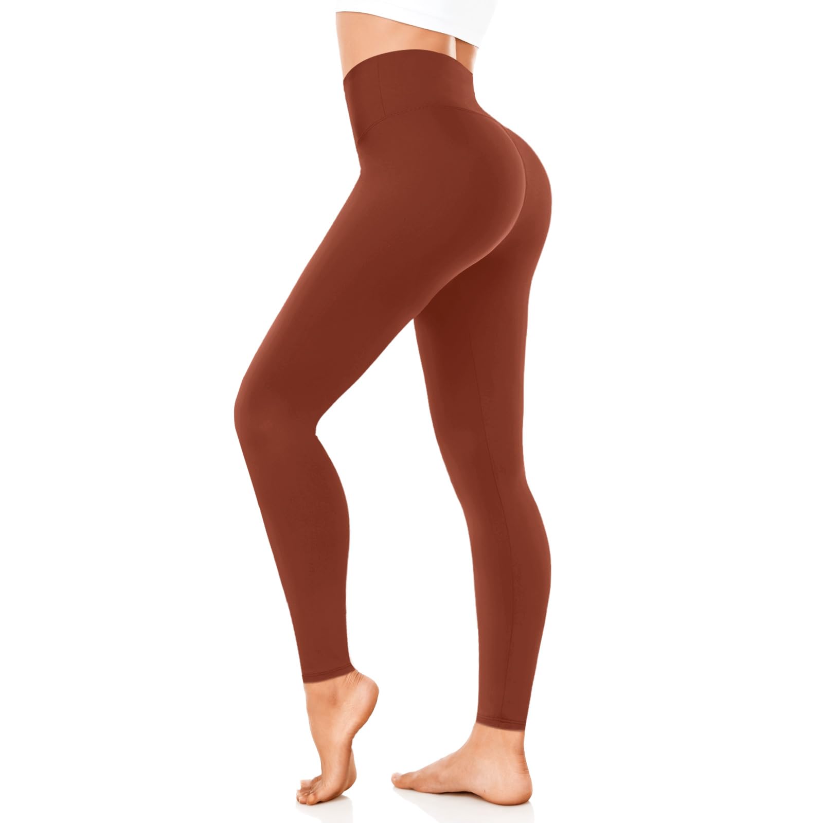 Leggings Damen High Waist Blickdicht Sportleggings Damen Lang Elastisch Bauchkontrolle Slim Fit Sporthose Leggins für Yoga Gym Fitness Alltag.