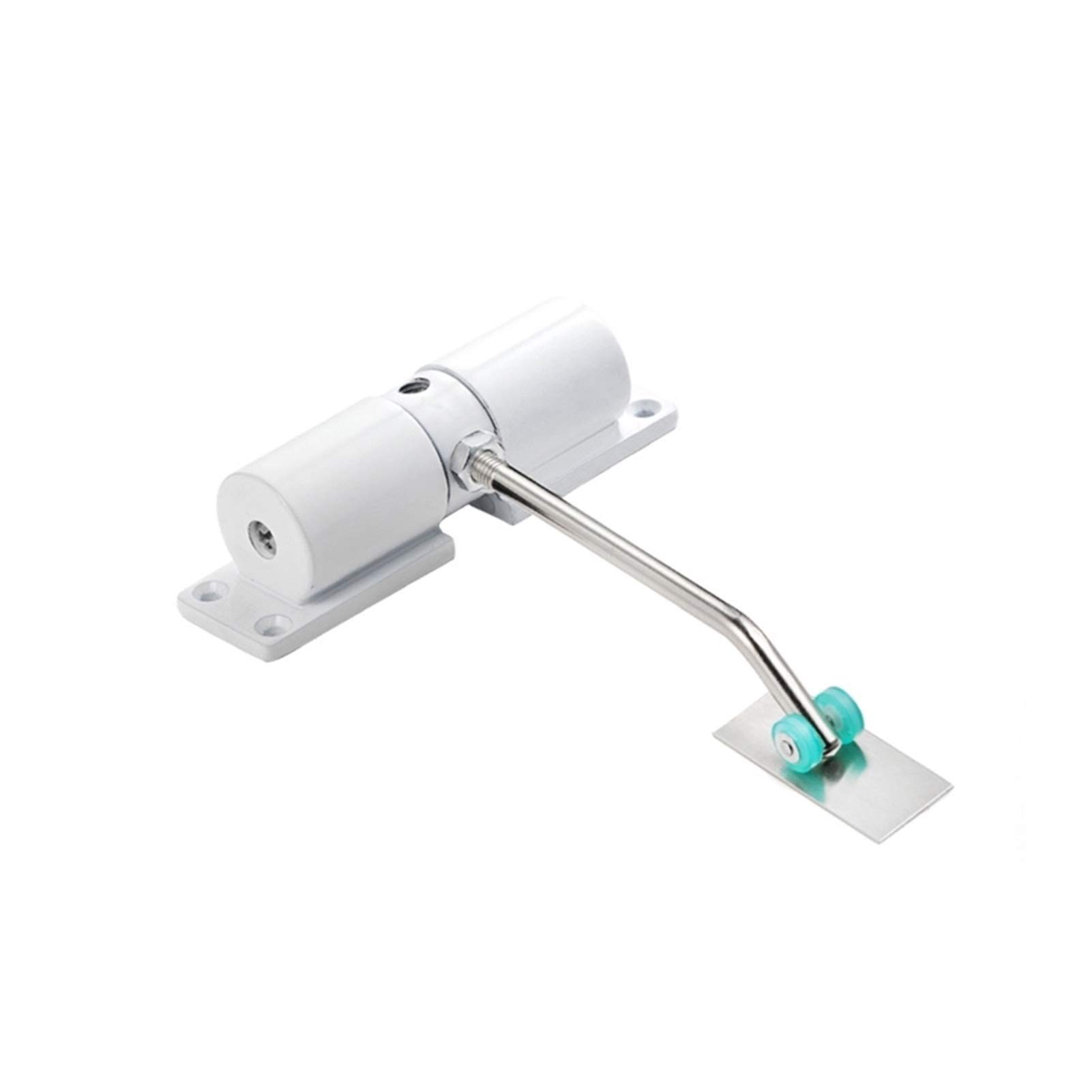 DIY Automatic Silent Closing Hydraulic, Invisible Household Simple Small Door Closers Buffer Closing Spring(White)