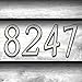 Hy-Ko 4” Classic Black Reflective Plastic House Number, Modern Raised Numbers for Exterior House, Durable Convenient Marking for Home Address with Included Mounting Hardware for Simple Installation