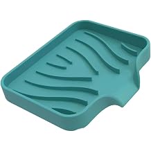 T NEKE Silicone Kitchen, Bathroom Flexible Soap Dispenser with Water Removal Suction Cup TURQUOISE Color