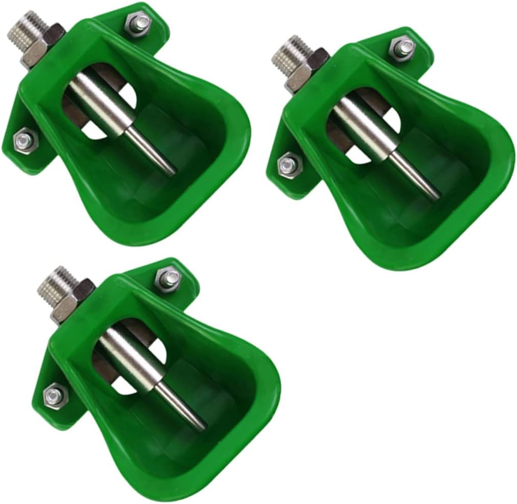 3pcs Stainless Steel Farm Animal Waterer Pig Feeder Sheep Water Bowl Goat Waterer Dog Water Bowl