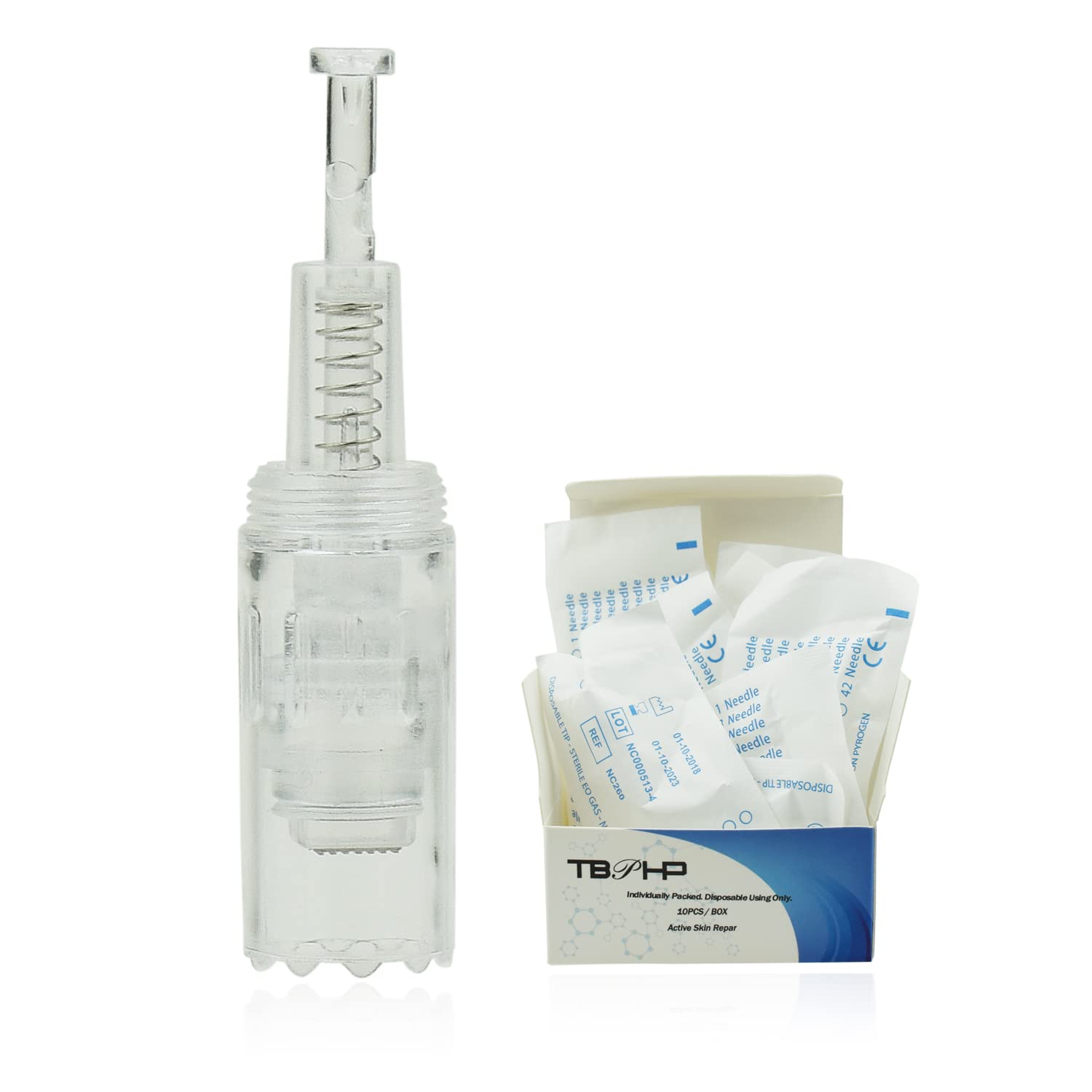 TBPHP Derma Pen Screw Needle Cartridge 5D Nano for M1/P10/P20/P20RL(10 pcs 5D Nano) White