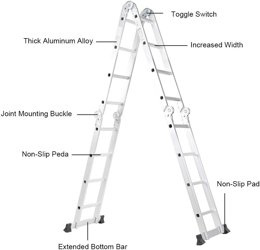 Exсluѕіvе Dіѕсоunt 90% Prісе Folding Ladder, Multi-Purpose Extension Work Task Step Ladder with 2 Panels for Home Exсluѕіvе Dіѕсоunt 70% Prісе Folding Ladder, Multi-Purpose Extension Work Task Step Ladder with 2 Panels for Home