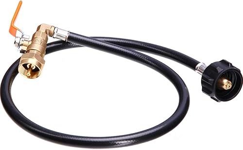Nueva Manguera Adaptador de Recambio de Propano de 36 Pulgadas con Válvula de Control de EncendidoApagado para Tanque de Gas de Propano de 1 Libra,