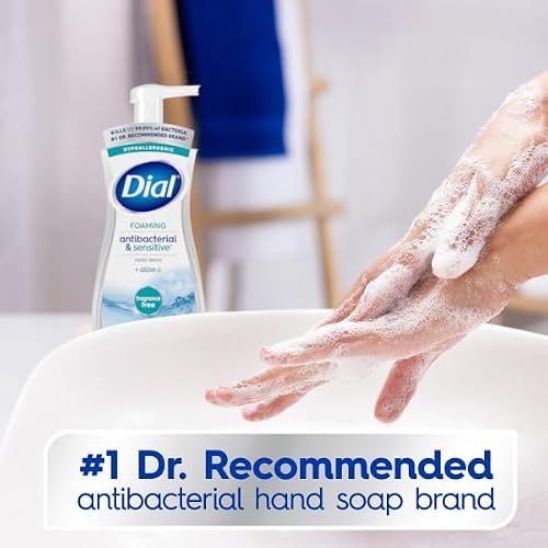 Dial Antibacterial Foaming Hand Soap, Fragrance Free, 7.5 fl oz (Pack of 6) - Thumbnail 3