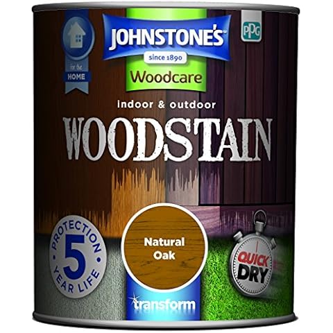 Johnstone's Woodcare Natural Oak Woodstain 750ml Cover