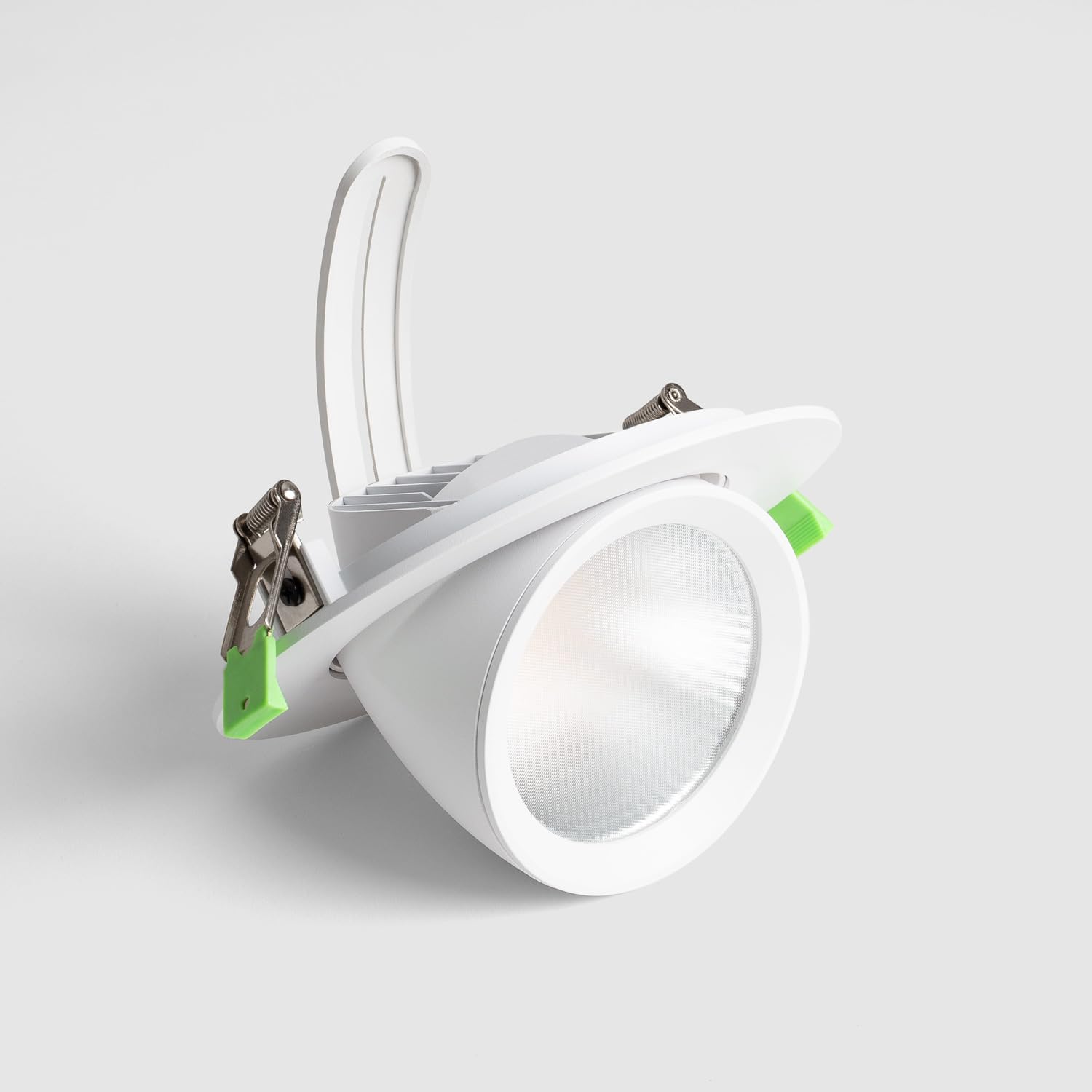Downlight LED 38W Rond Directionnel Chip 120 lm/W Coupe Ø 160 mm No Flick