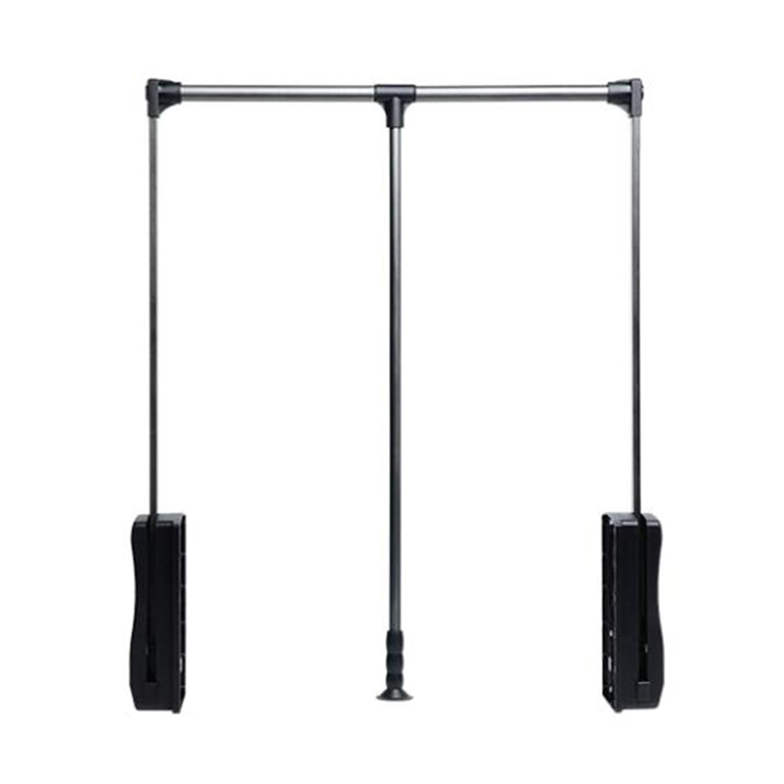 AYCDL Home Pull-Down Coat Rack,510mm-1210mm Adjustable,Hanging Wardrobe Rail Lift,Weight Capaci 30KG,for Hanging Clothes,Color1-890-1210mm