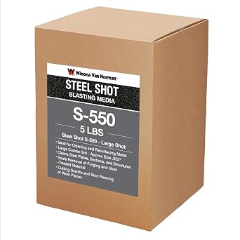 Steel Shot S-550 - Blasting Media - Large Shot Size 5lb