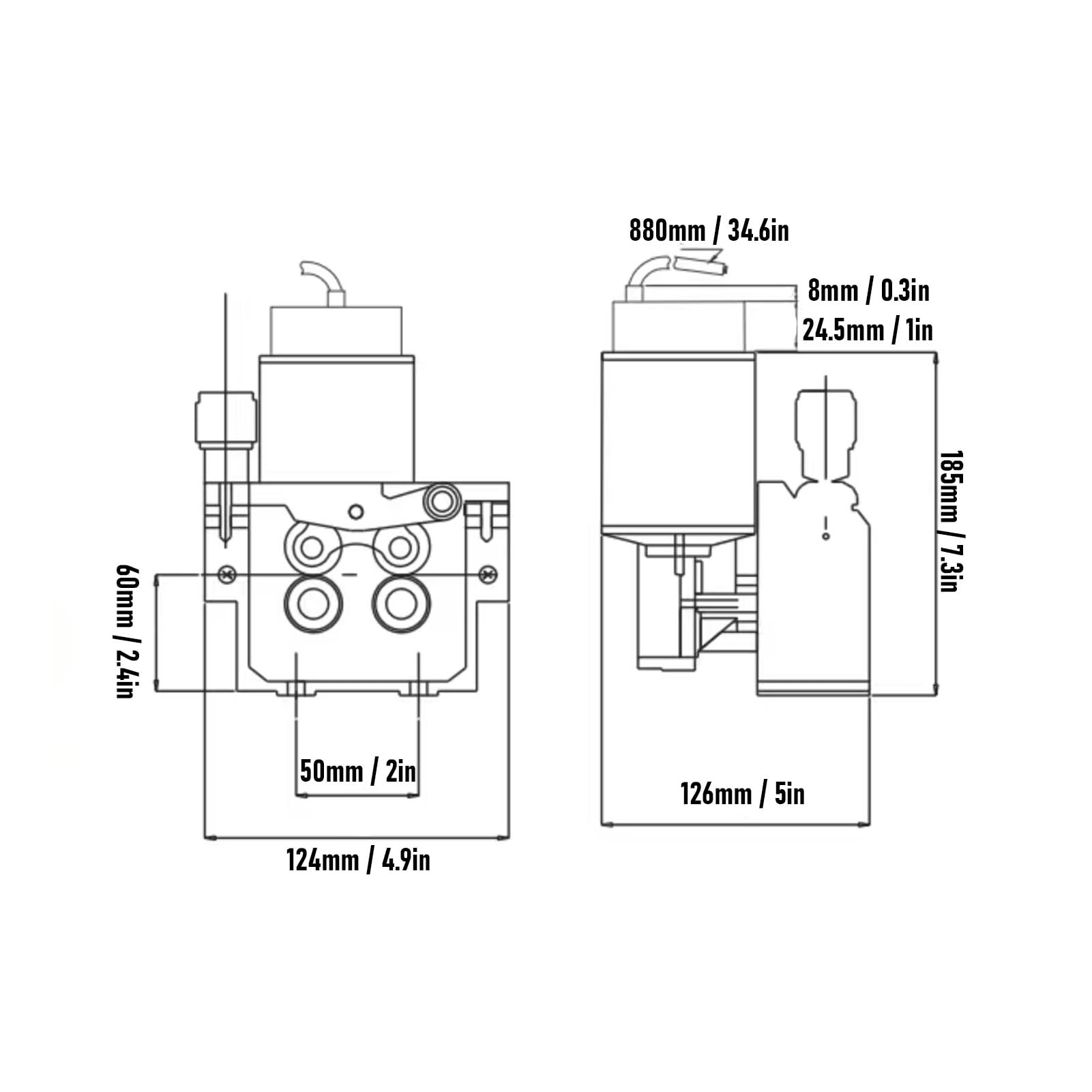 Asixxsix Motor de alimentación de alambre de 4 rodillos, 15 kg, MIG/MAG, 80W | Ruedas de 30 x 22 x 10 mm, velocidad ajustable de 2 a 18 m/min, para alambre tubular de 0,8 a 1,0 mm, para alambre tubular