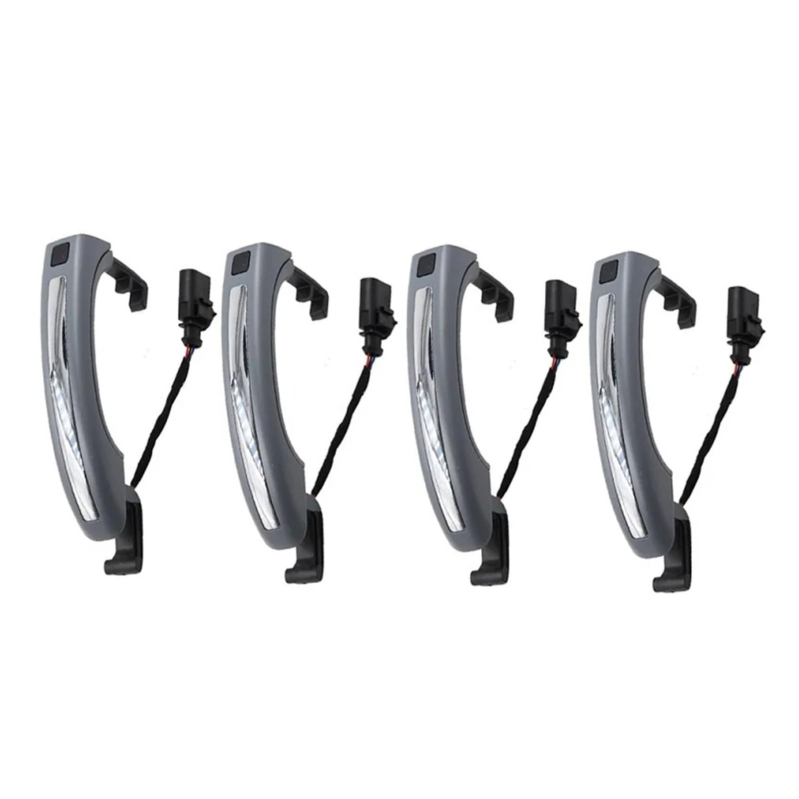 Punxdda 4Pcs New Car Exterior Door Handle For Q7 2007-2015 4L0837205a 4L0837205b 4L0837207a Sensor Exterior Door Handle(4Pcs New)